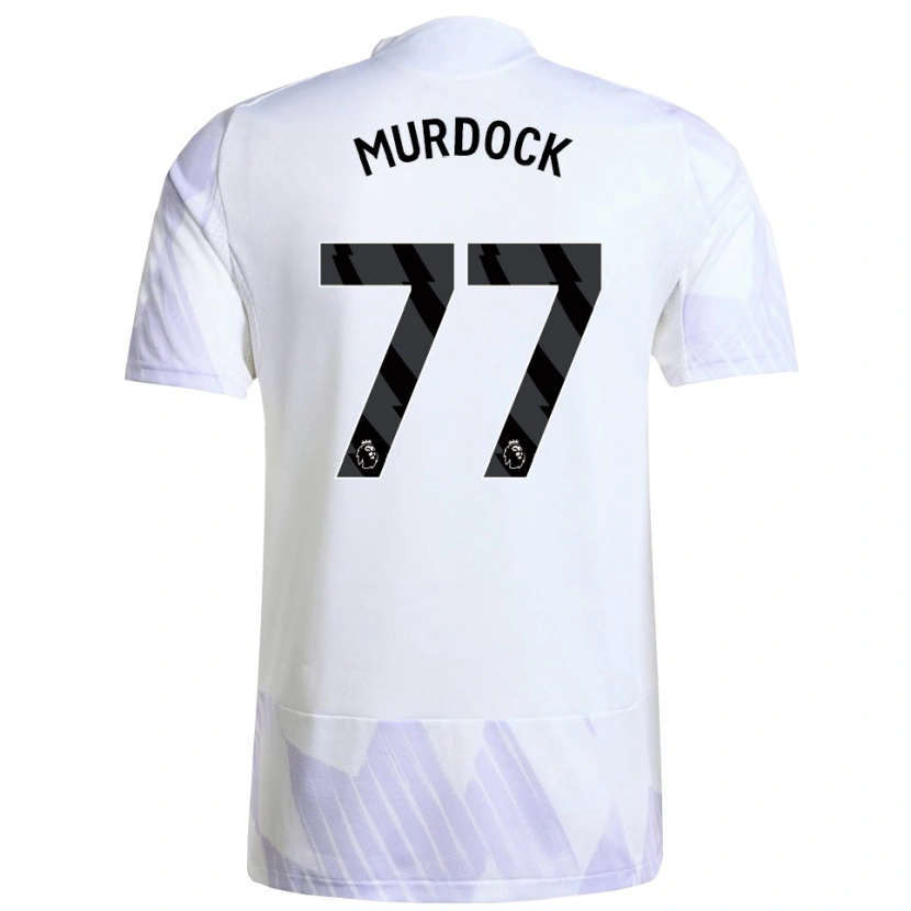 Danxen Heren Will Murdock #77 Wit Paars Paars Uitshirt Uittenue 2025/26 T-Shirt