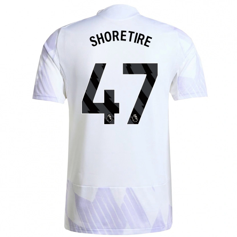 Danxen Heren Shola Shoretire #47 Wit Paars Paars Uitshirt Uittenue 2025/26 T-Shirt
