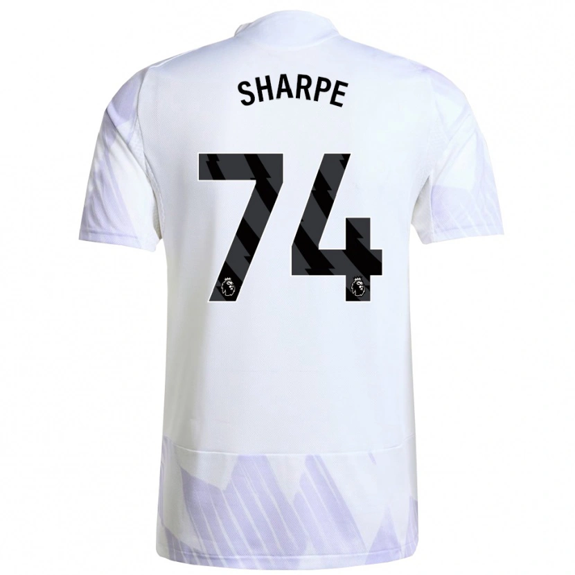Danxen Heren Malachi Sharpe #74 Wit Paars Paars Uitshirt Uittenue 2025/26 T-Shirt