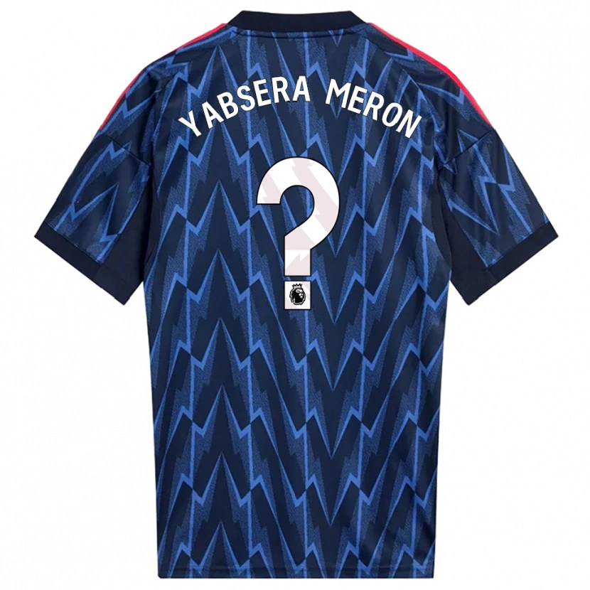 Danxen Heren Yabsera Meron #0 Marineblauw Rood Uitshirt Uittenue 2025/26 T-Shirt