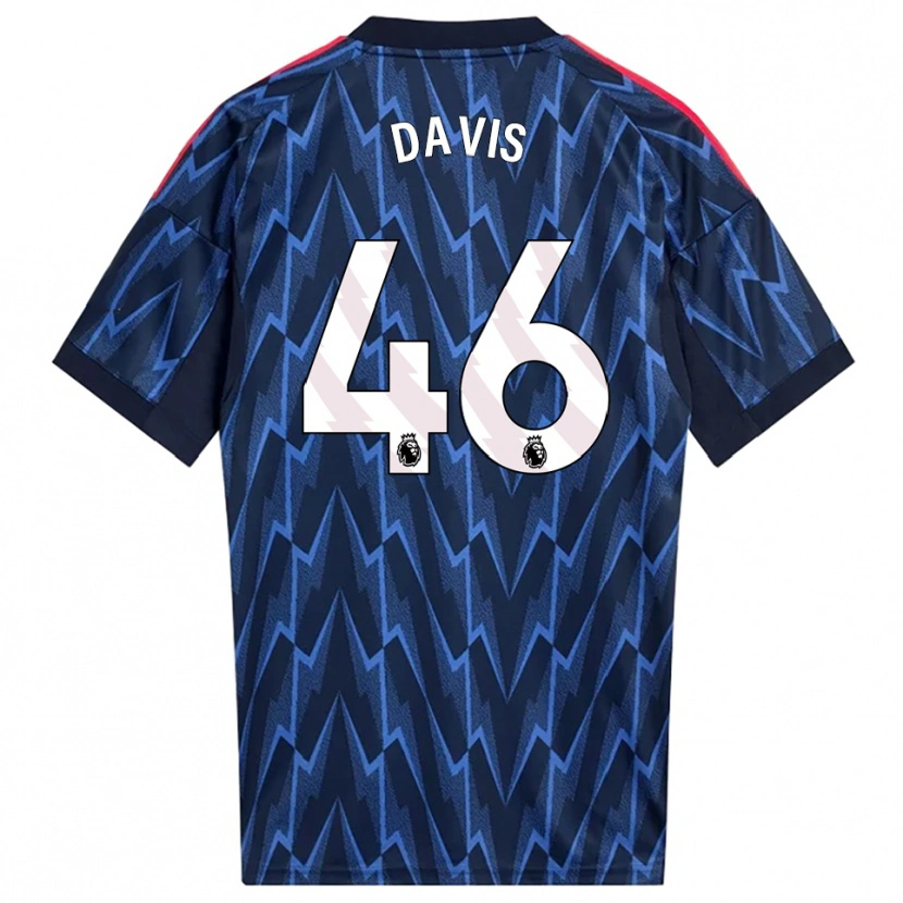 Danxen Heren Timi Davis #46 Marineblauw Rood Uitshirt Uittenue 2025/26 T-Shirt