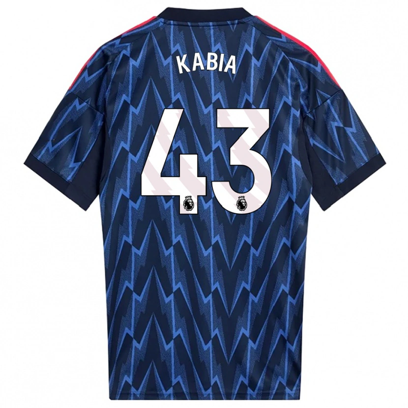 Danxen Heren Ismeal Kabia #43 Marineblauw Rood Uitshirt Uittenue 2025/26 T-Shirt