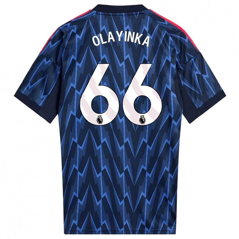 Danxen Heren James Olayinka #66 Marineblauw Rood Uitshirt Uittenue 2025/26 T-Shirt