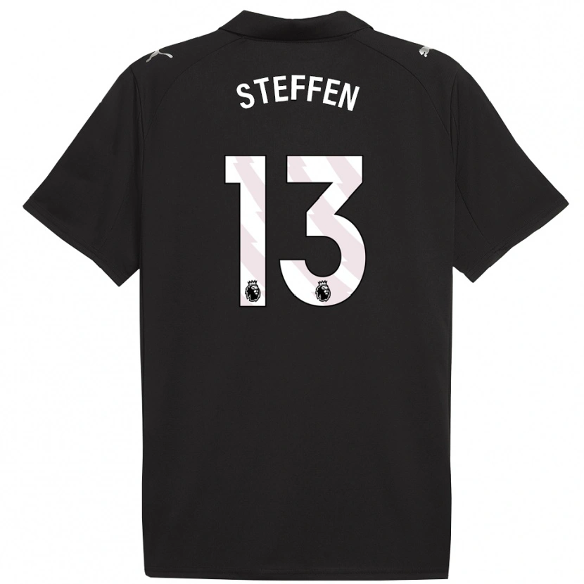 Danxen Heren Zack Steffen #13 Zwart Wit Uitshirt Uittenue 2025/26 T-Shirt