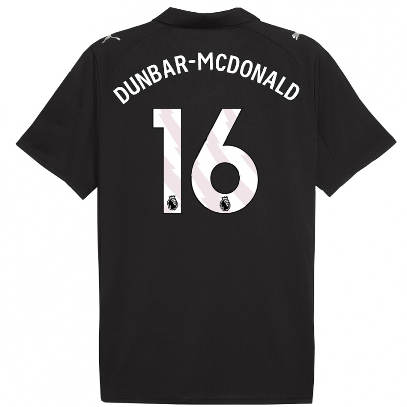 Danxen Heren Christian Dunbar-Mcdonald #16 Zwart Wit Uitshirt Uittenue 2025/26 T-Shirt
