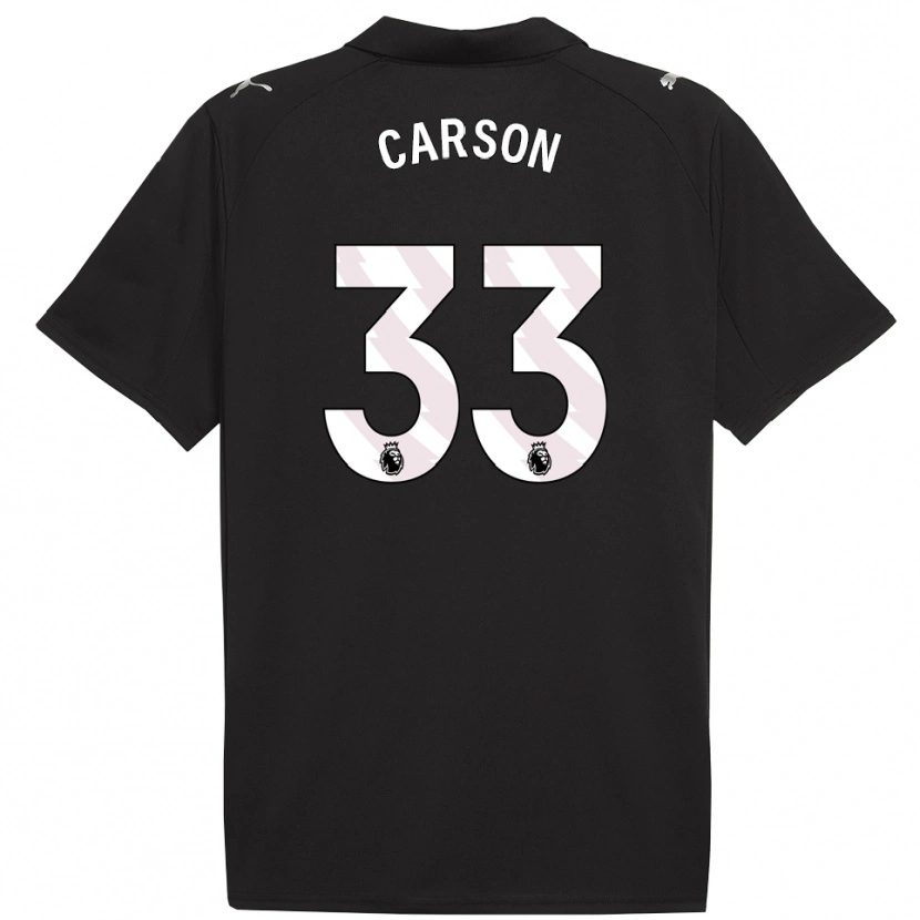 Danxen Heren Scott Carson #33 Zwart Wit Uitshirt Uittenue 2025/26 T-Shirt