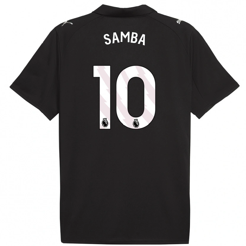 Danxen Heren Tyrone Samba #10 Zwart Wit Uitshirt Uittenue 2025/26 T-Shirt