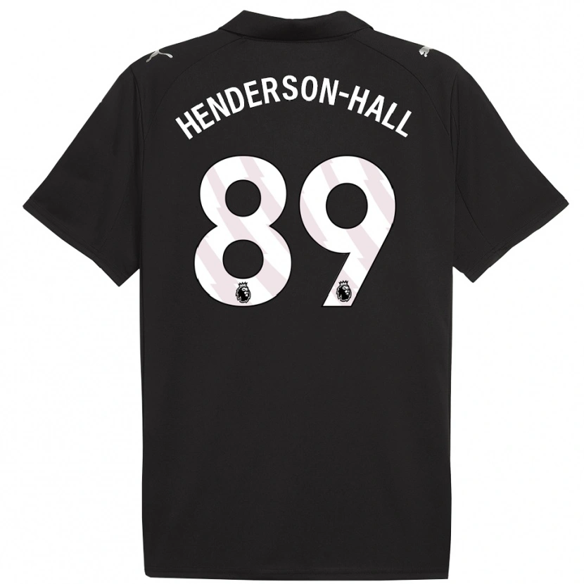Danxen Heren Matty Henderson-Hall #89 Zwart Wit Uitshirt Uittenue 2025/26 T-Shirt