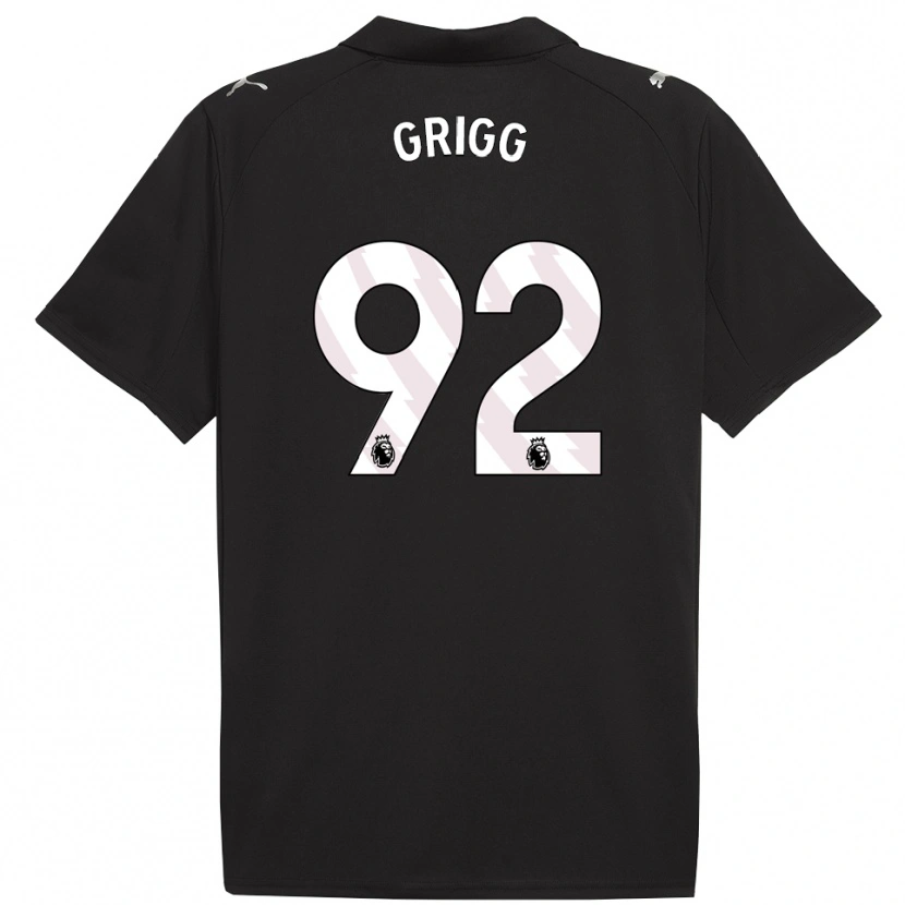 Danxen Heren Finley Grigg #92 Zwart Wit Uitshirt Uittenue 2025/26 T-Shirt