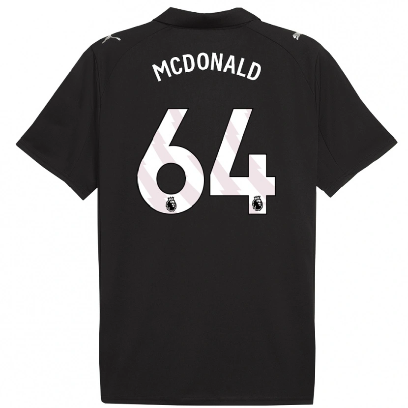 Danxen Heren Rowan Mcdonald #64 Zwart Wit Uitshirt Uittenue 2025/26 T-Shirt