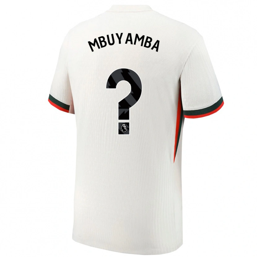 Danxen Heren Xavier Mbuyamba #0 Wit Groen Uitshirt Uittenue 2025/26 T-Shirt