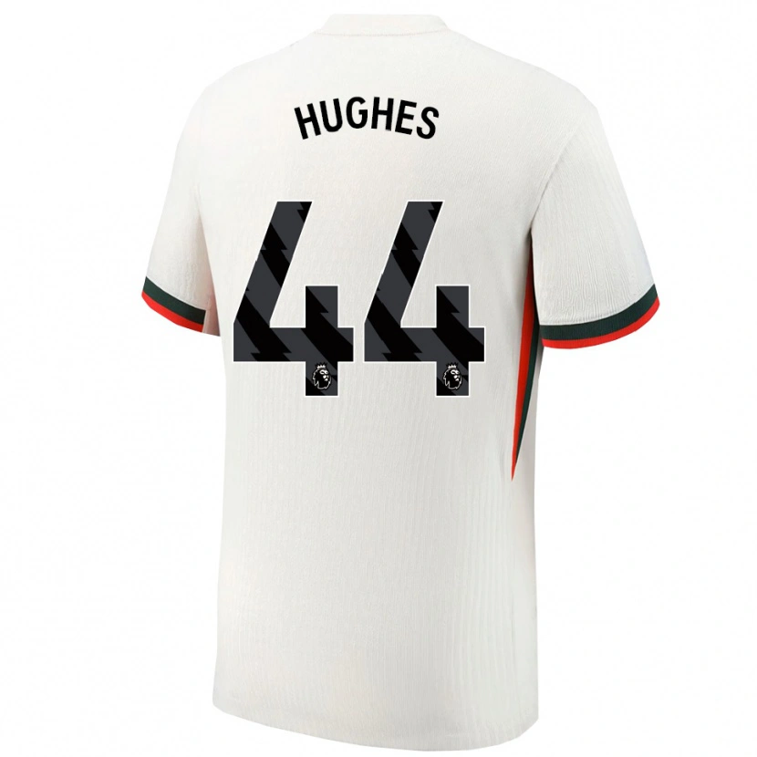 Danxen Heren Brodi Hughes #44 Wit Groen Uitshirt Uittenue 2025/26 T-Shirt