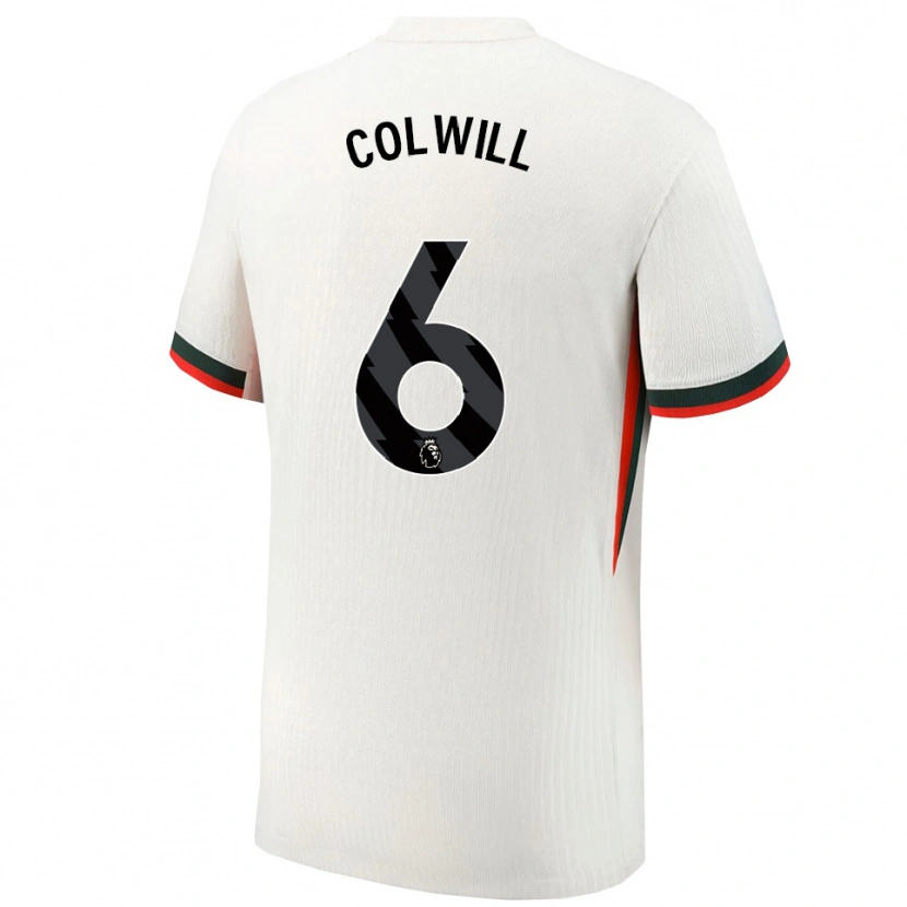 Danxen Heren Levi Colwill #6 Wit Groen Uitshirt Uittenue 2025/26 T-Shirt