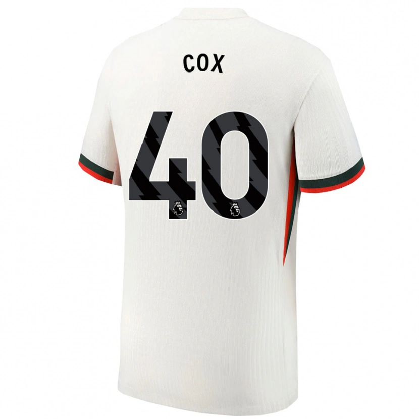 Danxen Heren Katie Cox #40 Wit Groen Uitshirt Uittenue 2025/26 T-Shirt