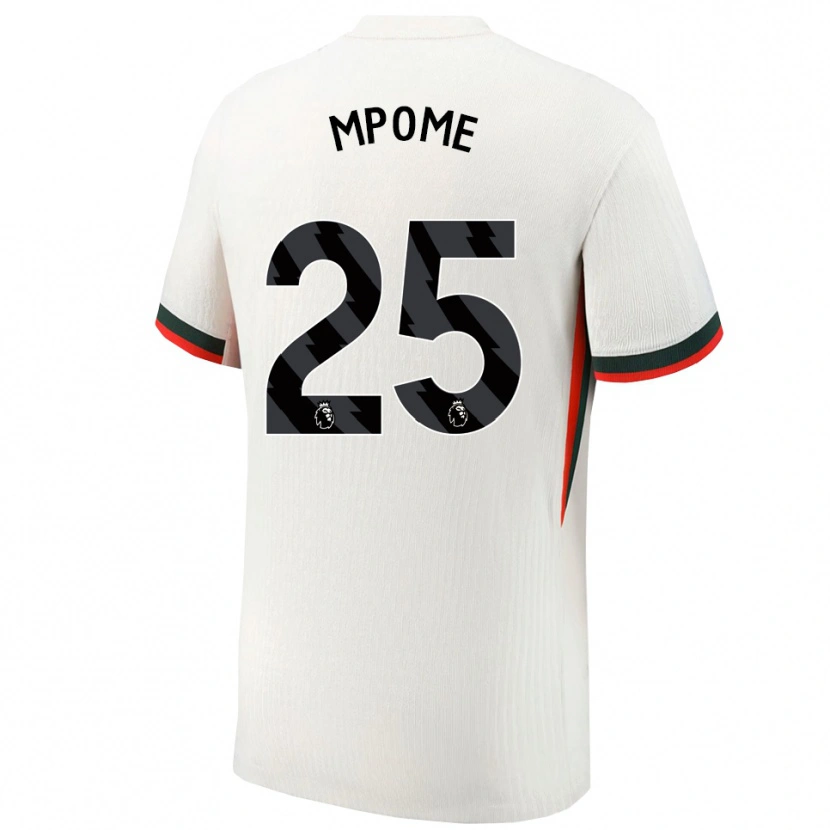 Danxen Heren Maelys Mpome #25 Wit Groen Uitshirt Uittenue 2025/26 T-Shirt