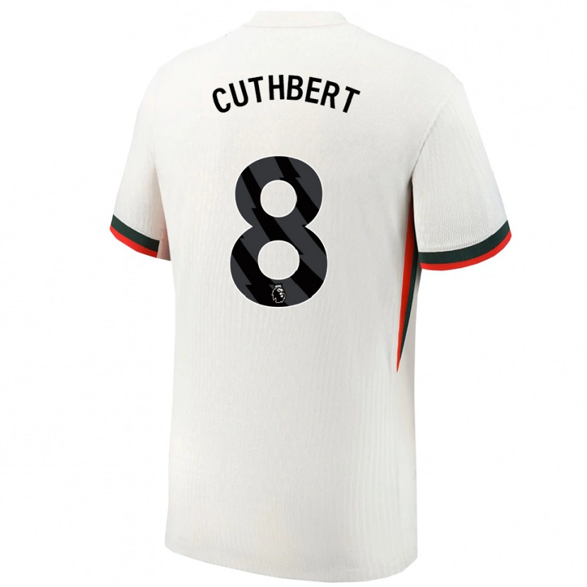 Danxen Heren Erin Cuthbert #8 Wit Groen Uitshirt Uittenue 2025/26 T-Shirt