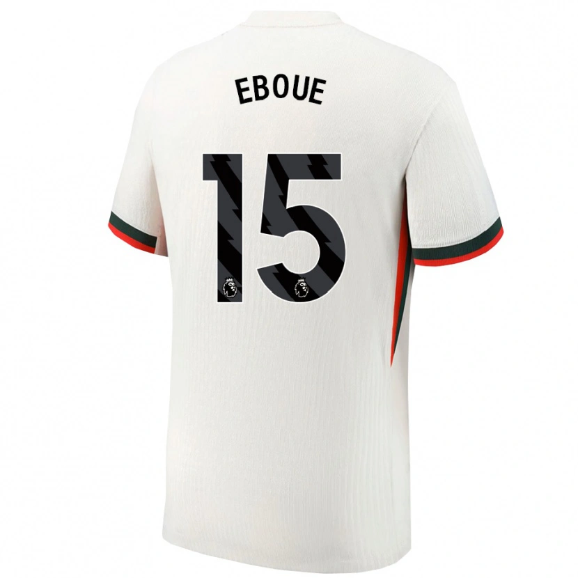 Danxen Heren Mathis Eboué #15 Wit Groen Uitshirt Uittenue 2025/26 T-Shirt