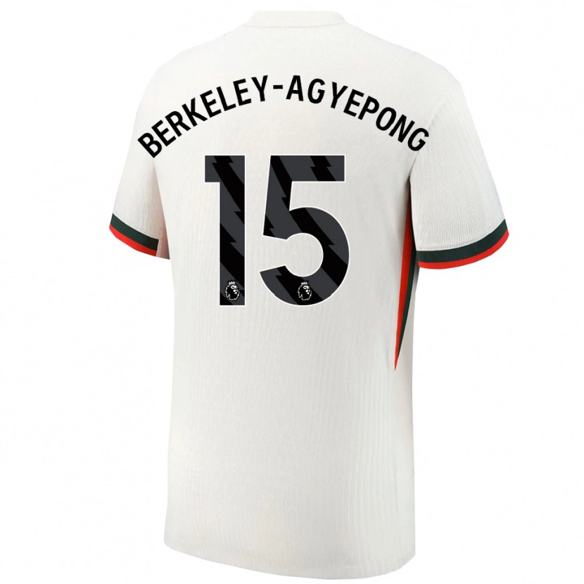 Danxen Heren Jeremiah Berkeley-Agyepong #15 Wit Groen Uitshirt Uittenue 2025/26 T-Shirt