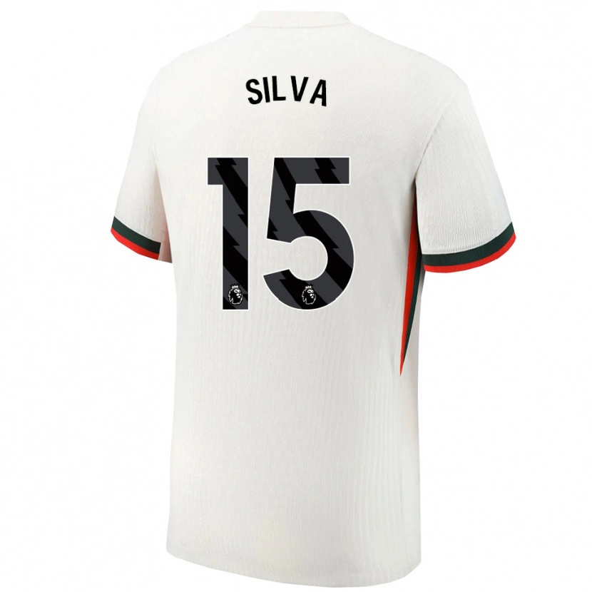 Danxen Heren Isaac Silva #15 Wit Groen Uitshirt Uittenue 2025/26 T-Shirt