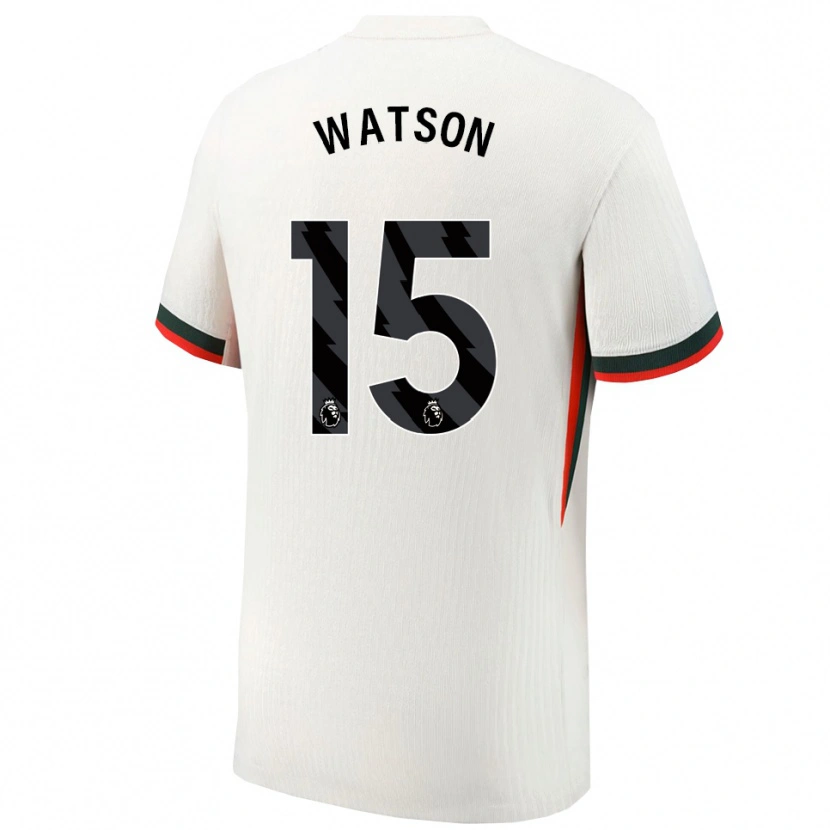 Danxen Heren Reggie Watson #15 Wit Groen Uitshirt Uittenue 2025/26 T-Shirt