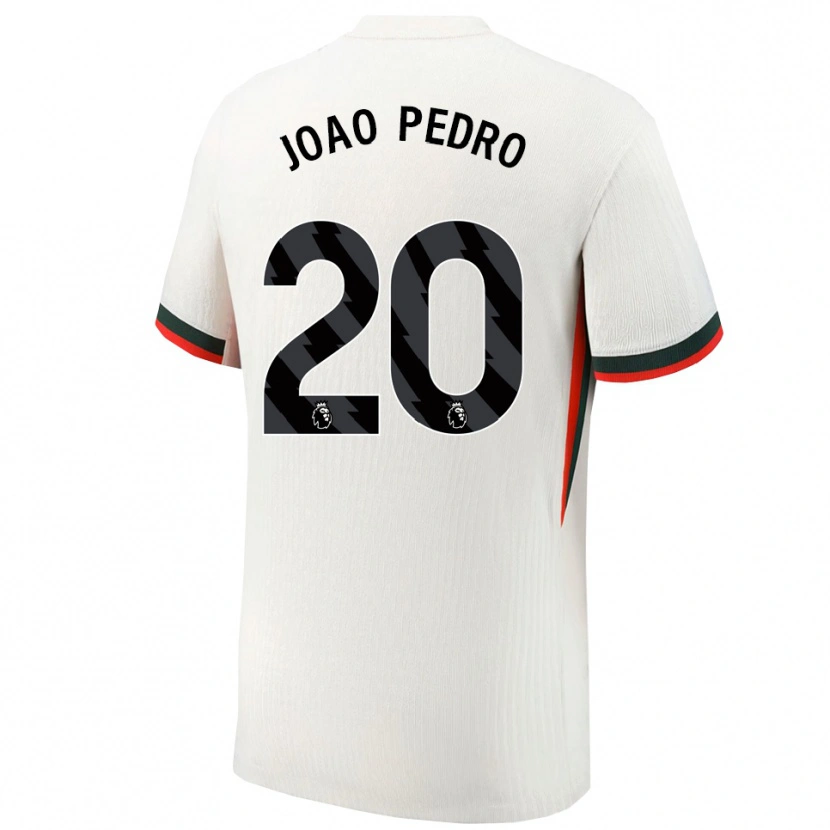 Danxen Heren João Pedro #20 Wit Groen Uitshirt Uittenue 2025/26 T-Shirt
