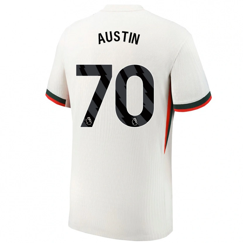 Danxen Heren Jack Austin #70 Wit Groen Uitshirt Uittenue 2025/26 T-Shirt