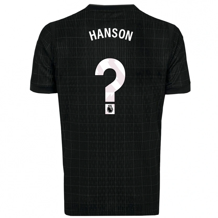 Danxen Heren Cayon Hanson #0 Zwart Grijs Uitshirt Uittenue 2025/26 T-Shirt