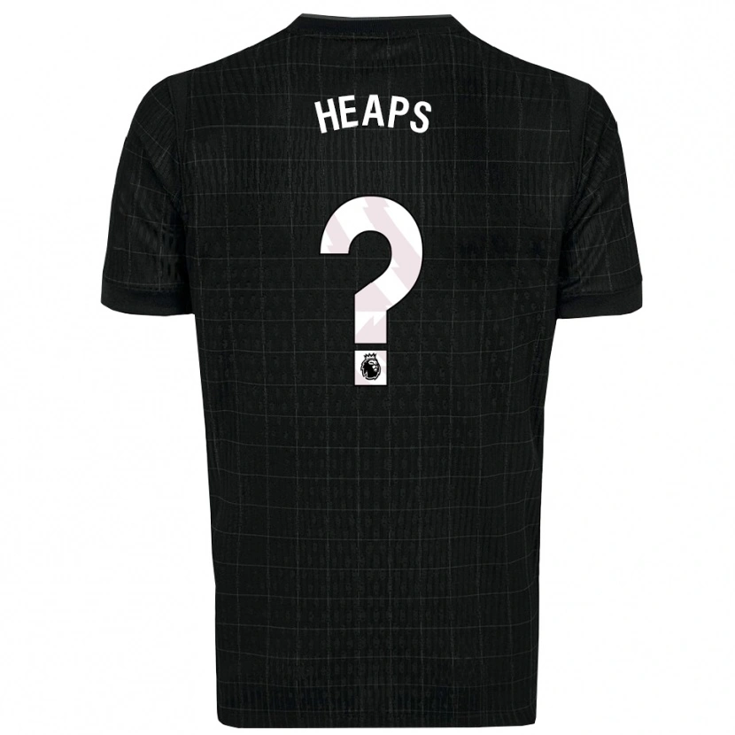Danxen Heren Billy Heaps #0 Zwart Grijs Uitshirt Uittenue 2025/26 T-Shirt