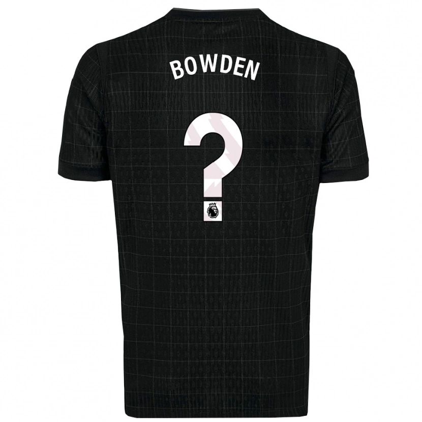 Danxen Heren Jamie Bowden #0 Zwart Grijs Uitshirt Uittenue 2025/26 T-Shirt