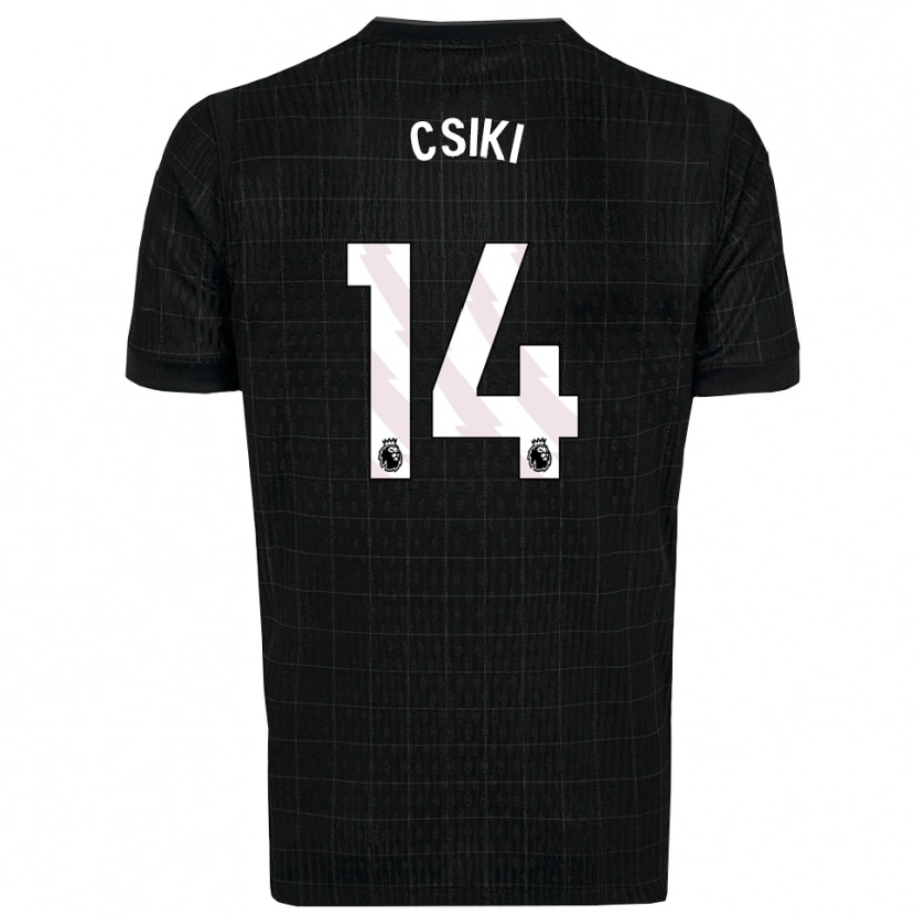 Danxen Heren Anna Csiki #14 Zwart Grijs Uitshirt Uittenue 2025/26 T-Shirt