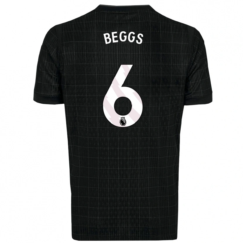Danxen Heren Jamel Beggs #6 Zwart Grijs Uitshirt Uittenue 2025/26 T-Shirt