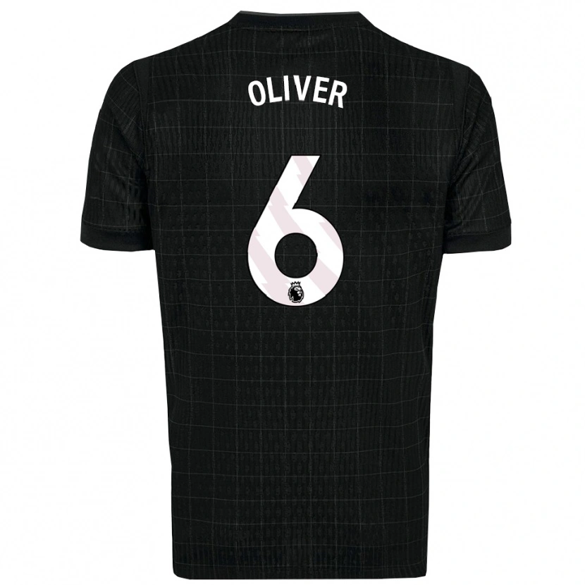 Danxen Heren Dexter Oliver #6 Zwart Grijs Uitshirt Uittenue 2025/26 T-Shirt