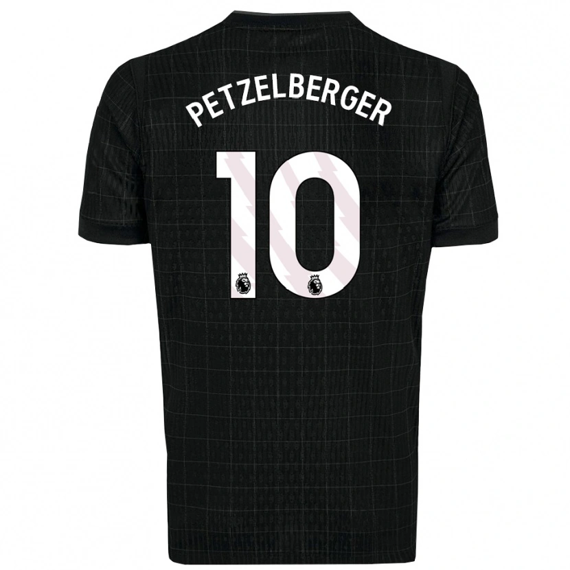 Danxen Heren Ramona Petzelberger #10 Zwart Grijs Uitshirt Uittenue 2025/26 T-Shirt