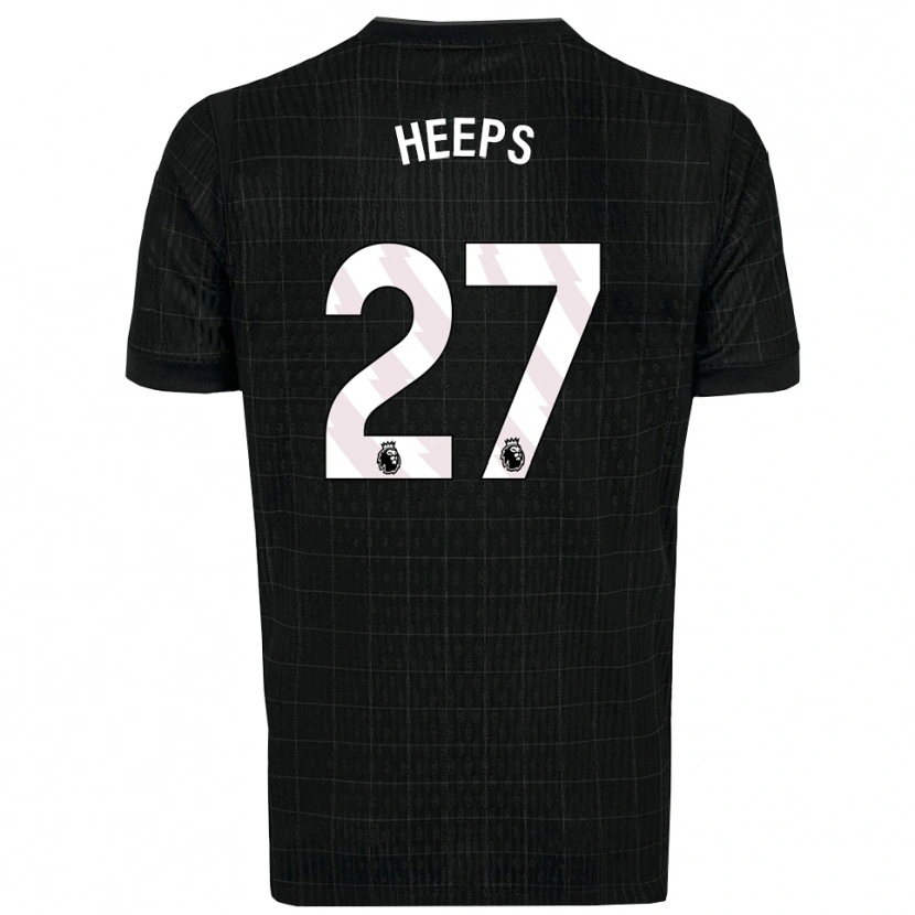 Danxen Heren Eleanor Heeps #27 Zwart Grijs Uitshirt Uittenue 2025/26 T-Shirt