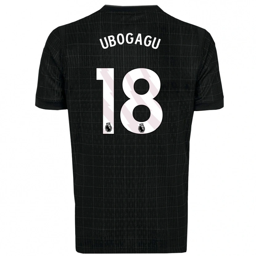 Danxen Heren Chioma Ubogagu #18 Zwart Grijs Uitshirt Uittenue 2025/26 T-Shirt