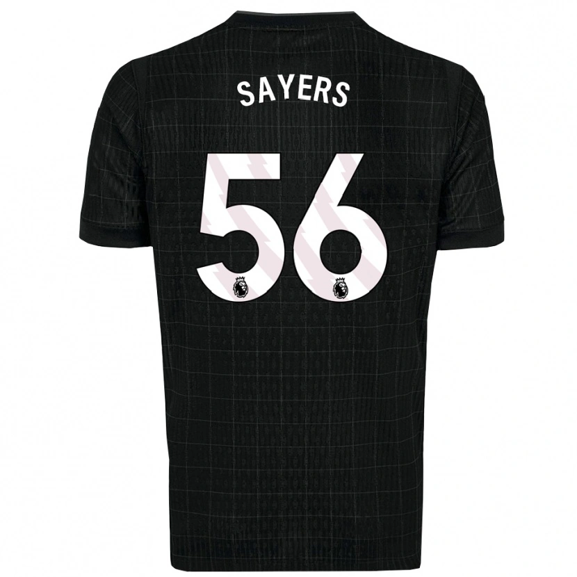 Danxen Heren Charlie Sayers #56 Zwart Grijs Uitshirt Uittenue 2025/26 T-Shirt