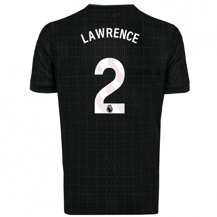 Danxen Heren Donte Lawrence #2 Zwart Grijs Uitshirt Uittenue 2025/26 T-Shirt
