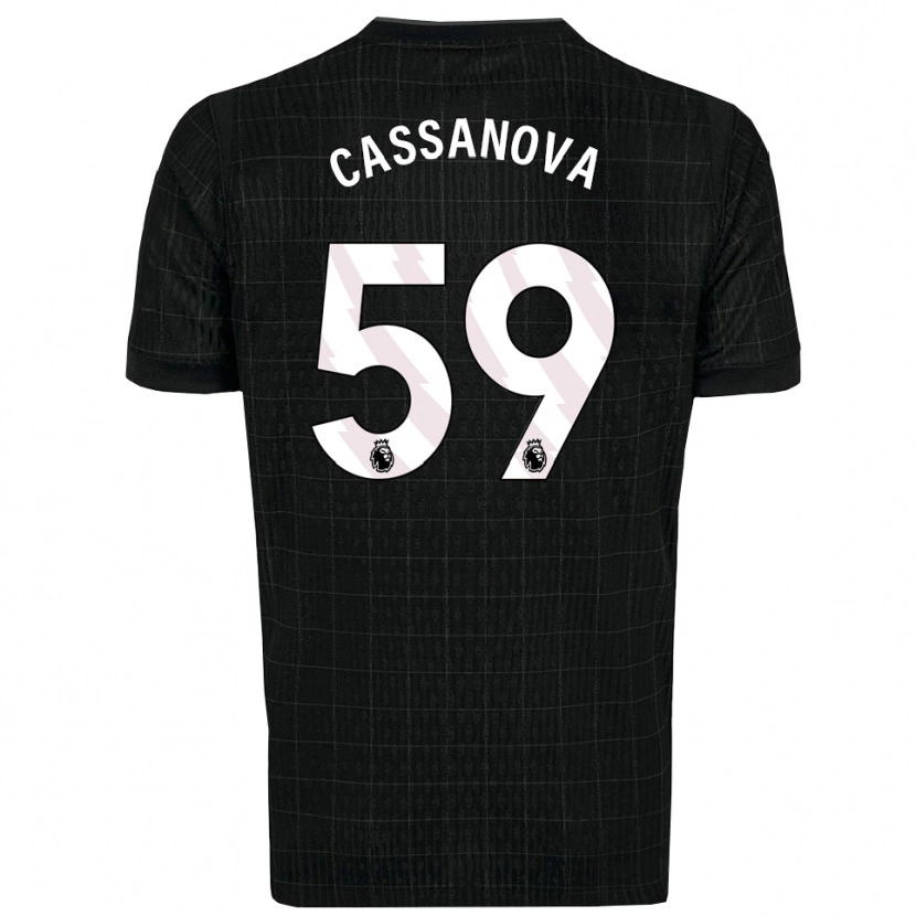 Danxen Heren Dante Cassanova #59 Zwart Grijs Uitshirt Uittenue 2025/26 T-Shirt