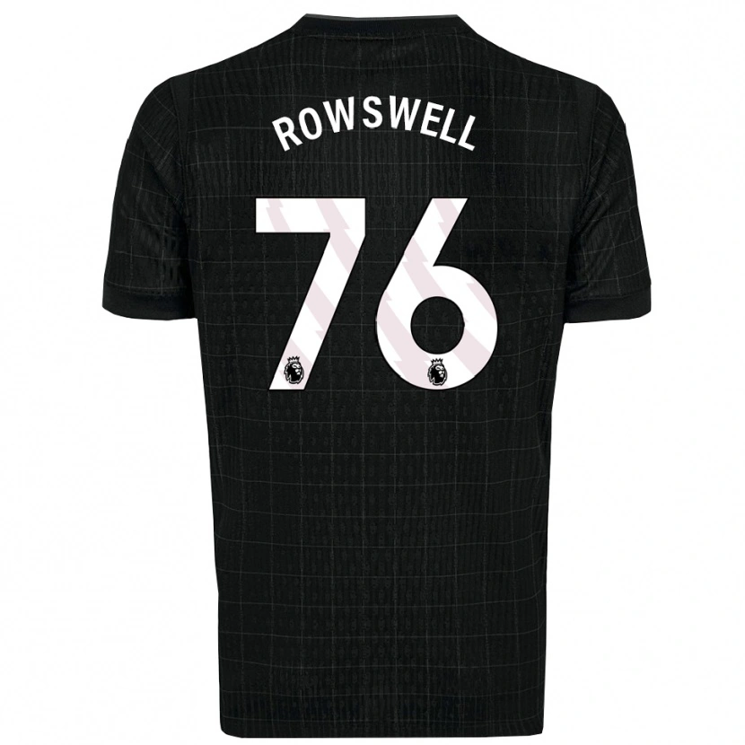 Danxen Heren James Rowswell #76 Zwart Grijs Uitshirt Uittenue 2025/26 T-Shirt