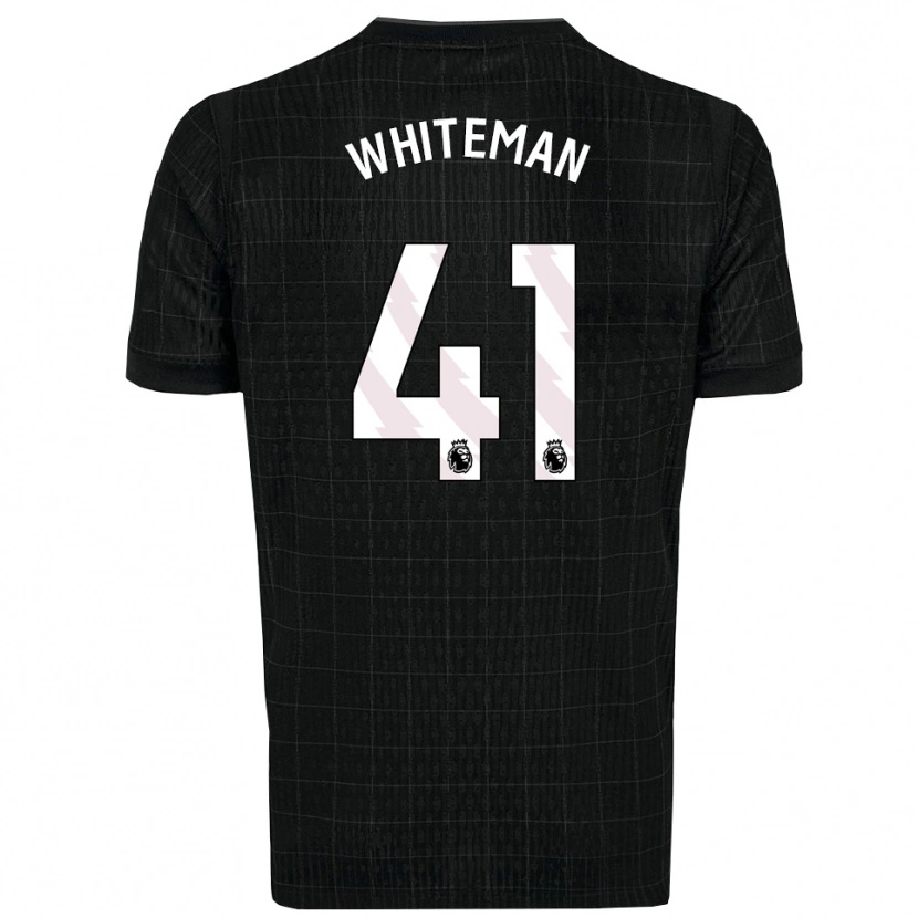Danxen Heren Alfie Whiteman #41 Zwart Grijs Uitshirt Uittenue 2025/26 T-Shirt
