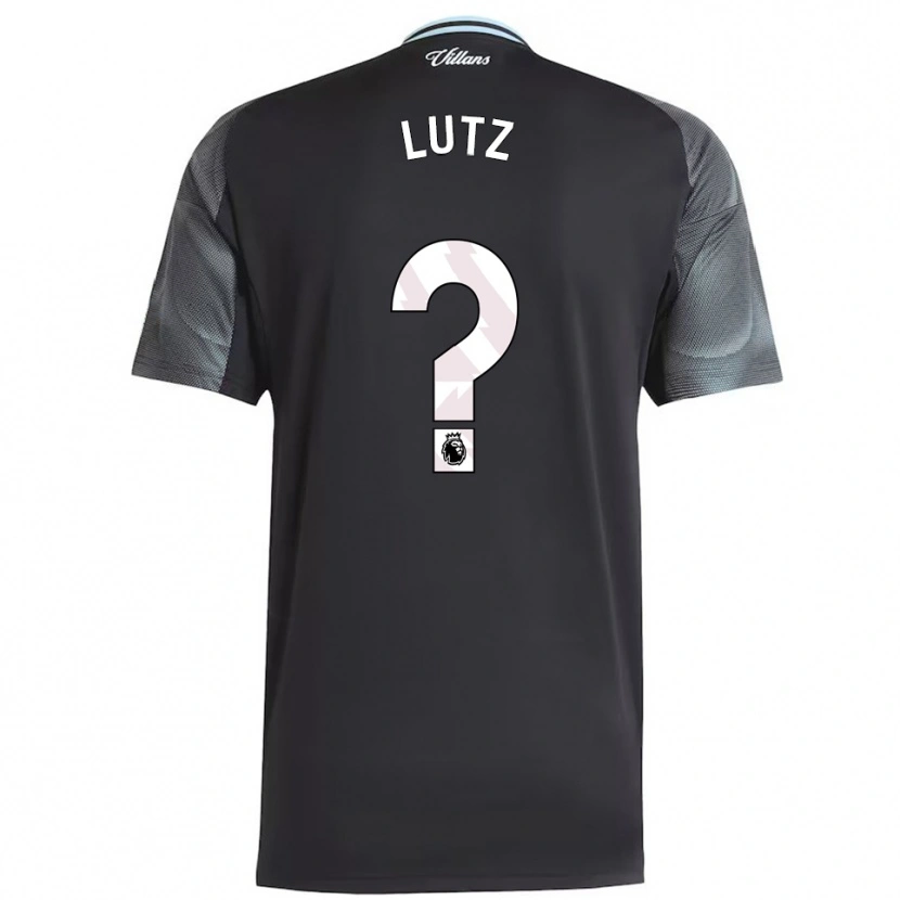 Danxen Heren Charlie Lutz #0 Zwart Hemelsblauw Uitshirt Uittenue 2025/26 T-Shirt