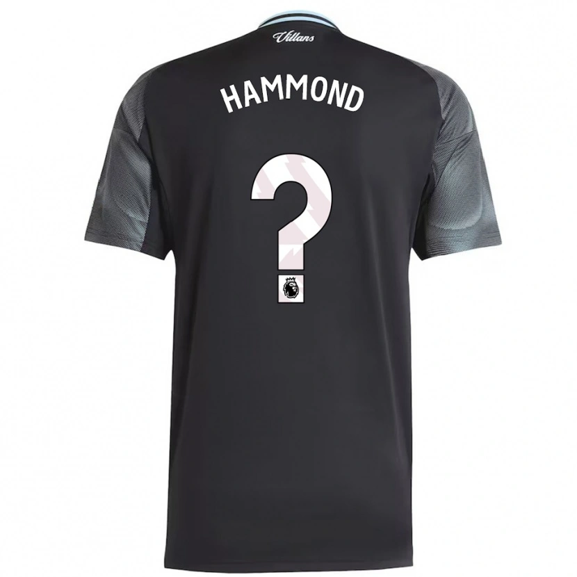 Danxen Heren Alex Hammond #0 Zwart Hemelsblauw Uitshirt Uittenue 2025/26 T-Shirt