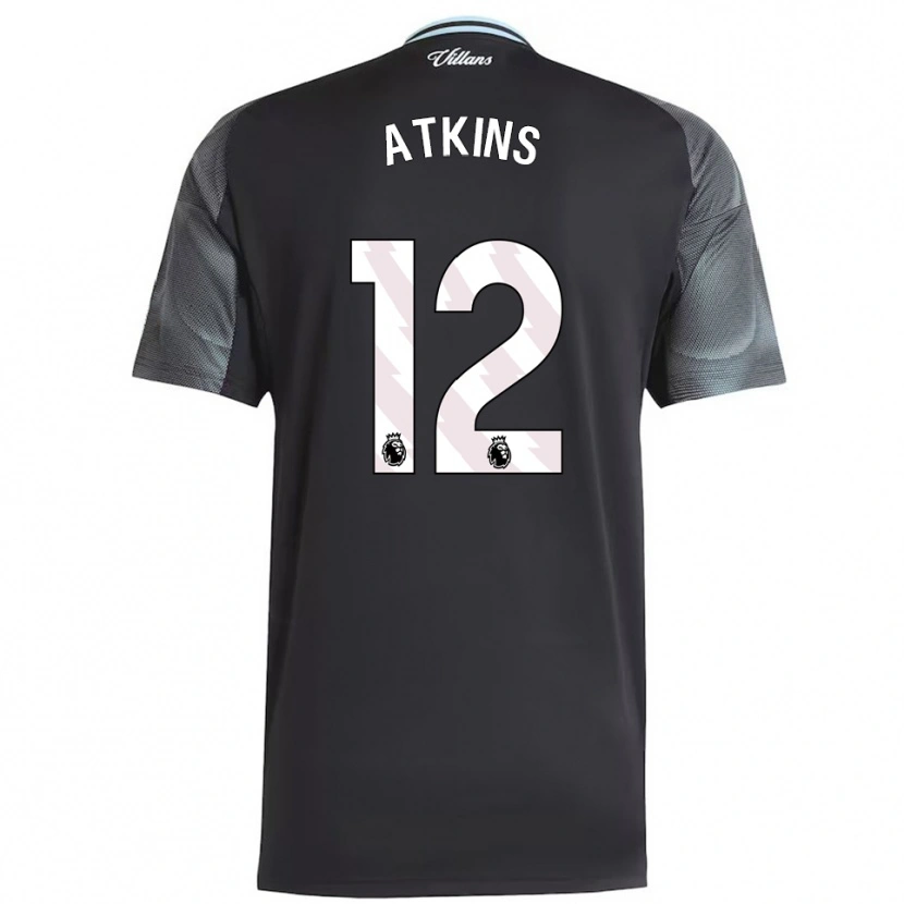Danxen Heren Clay Atkins #12 Zwart Hemelsblauw Uitshirt Uittenue 2025/26 T-Shirt