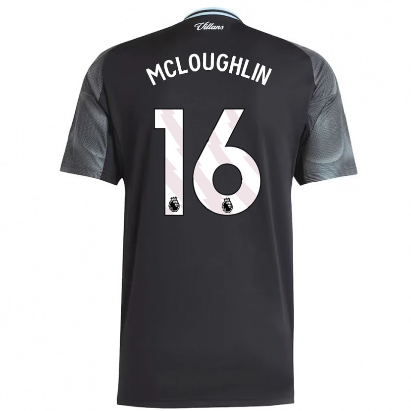 Danxen Heren Olivia Mcloughlin #16 Zwart Hemelsblauw Uitshirt Uittenue 2025/26 T-Shirt