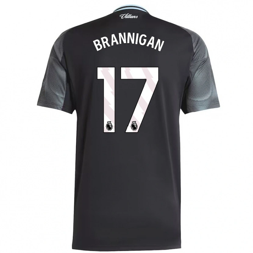 Danxen Heren Cole Brannigan #17 Zwart Hemelsblauw Uitshirt Uittenue 2025/26 T-Shirt