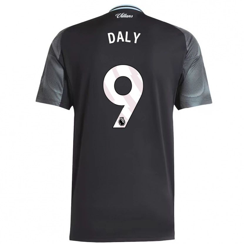 Danxen Heren Rachel Daly #9 Zwart Hemelsblauw Uitshirt Uittenue 2025/26 T-Shirt