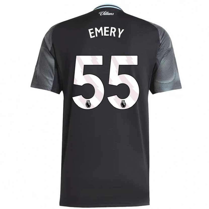 Danxen Heren Lander Emery #55 Zwart Hemelsblauw Uitshirt Uittenue 2025/26 T-Shirt