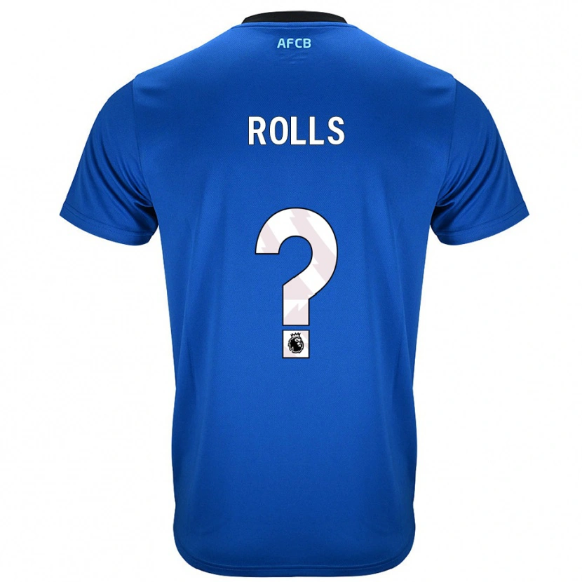 Danxen Heren Thomas Rolls #0 Blauw Zwart Uitshirt Uittenue 2025/26 T-Shirt