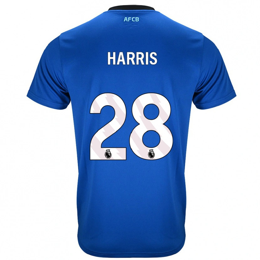 Danxen Heren Charlotte Harris #28 Blauw Zwart Uitshirt Uittenue 2025/26 T-Shirt