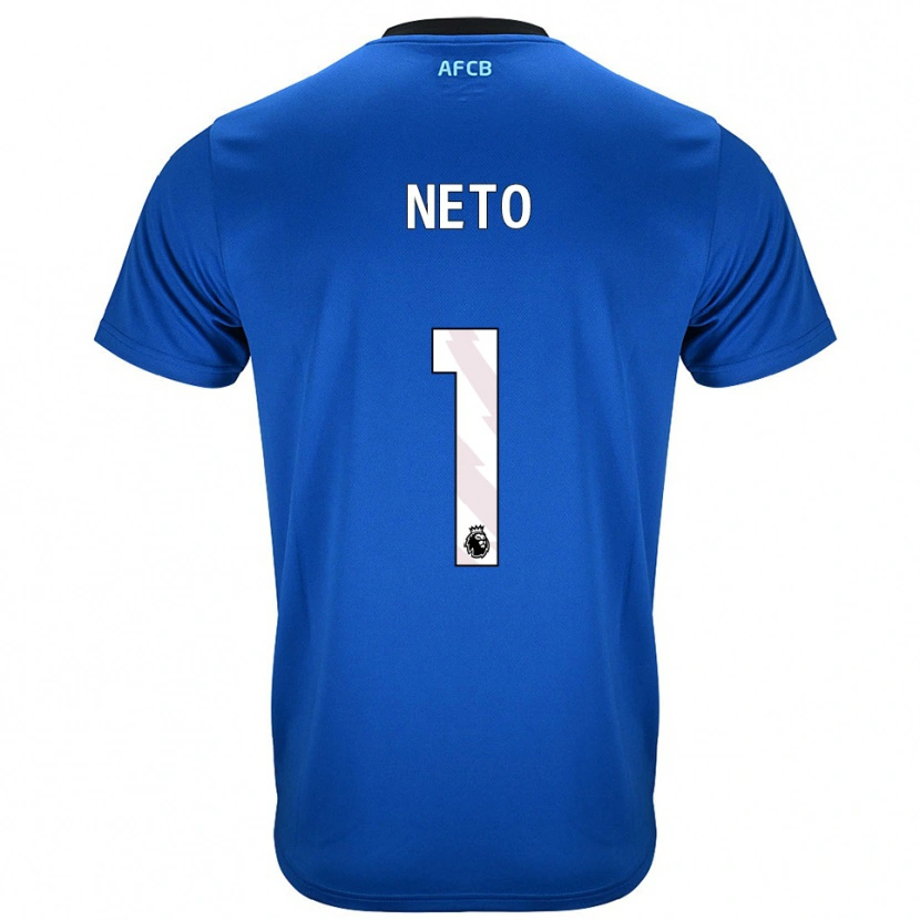 Danxen Heren Neto #1 Blauw Zwart Uitshirt Uittenue 2025/26 T-Shirt